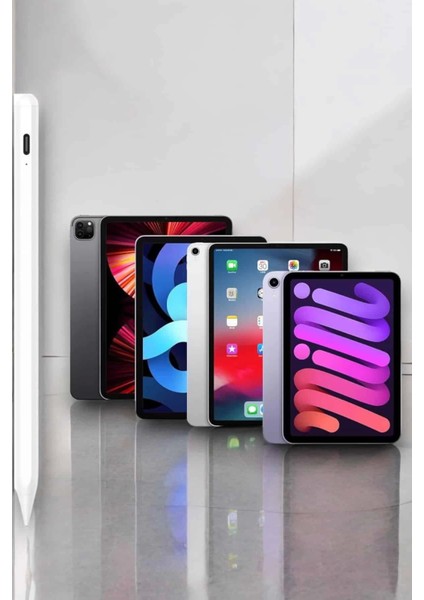 Dokunmatik Kalem Beyaz Şarjlı Yedek Uçlu Android ve Ios Uyumlu indirimleri