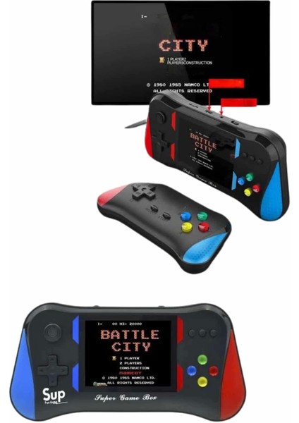 500 Oyunlu Retro Sup Konsolu Taşınabilir Mini Gamepad 3,5 Inç Ekran
