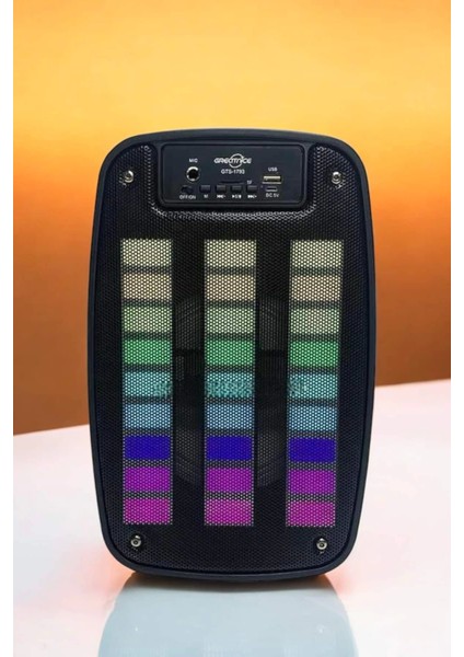Bluetooth Hoparlör Rgb Işıklı USB Sd Kart Girişli Taşınabilir