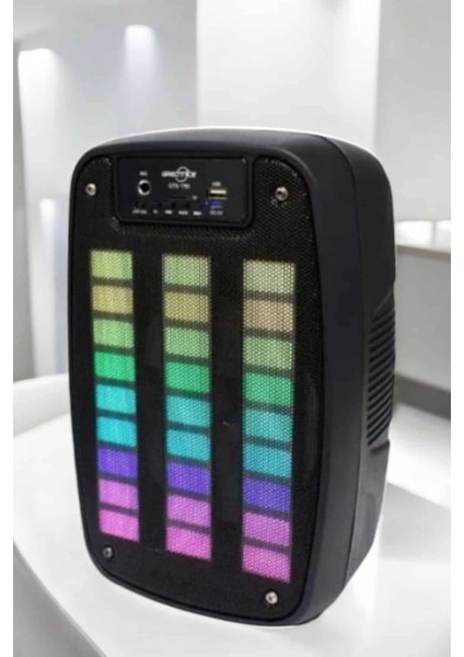 Bluetooth Hoparlör Rgb Işıklı USB Sd Kart Girişli Taşınabilir