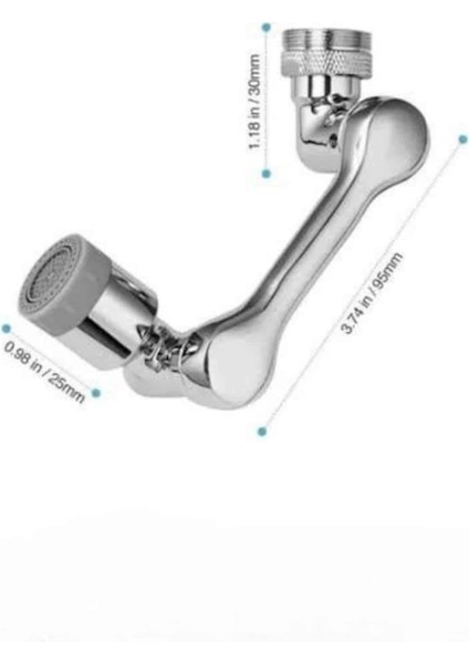 Dönebilen Musluk Başlığı Akrobat Mutfak Banyo Musluk Ucu Başlığı Oynar Başlıklı