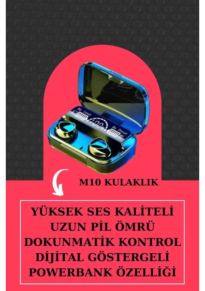 Ikili Set Akıllı Saat ve Bluetooth Kulaklık Kablosuz Uzun Pil Ömrü Spor Modları