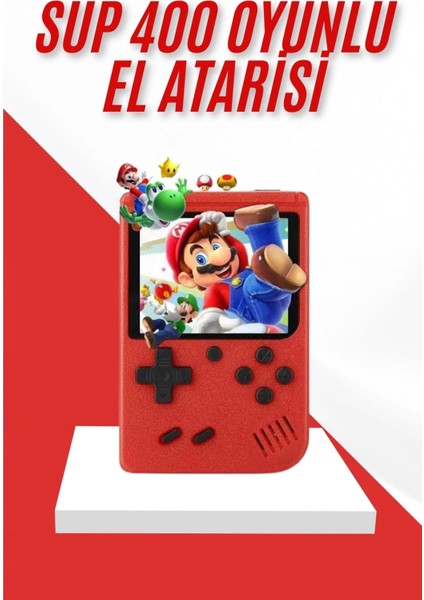 Nostalji Oyunlu Mini Atari Gamebox 400 Oyunlu El Atarisi
