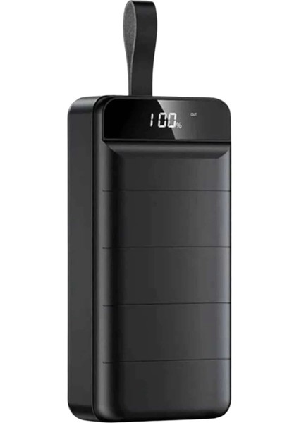 Powerbank 50.000 Mah Dijital Göstergeli Taşınabilir 4 Portlu Hızlı Powerbank