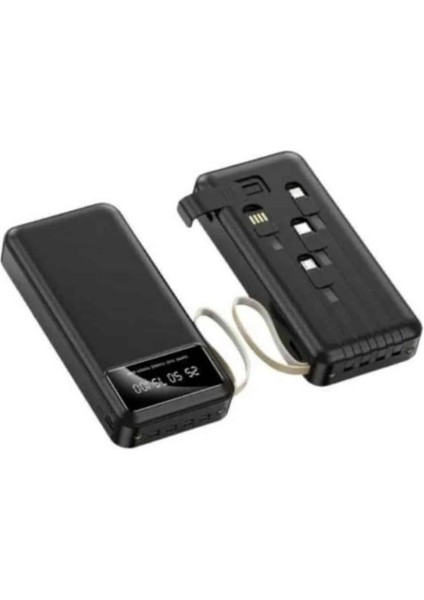 Powerbank Şarj Cihazı 4 Çıkışlı 20.000 Mah Powerbank Kompakt Yüksek Kapasiteli Hızlı Şarj