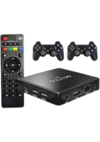 M8 Pro Mini 2.4g 10K Ultra Hd 64 GB Tv Box Android Tv Game Box 2 Adet Oyun Konsolu