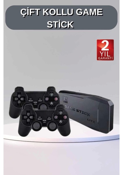Game Stick 20000 Oyun Kablosuz Çift Kol Retro Oyunlar Game Stick Atari 2.4g 4K