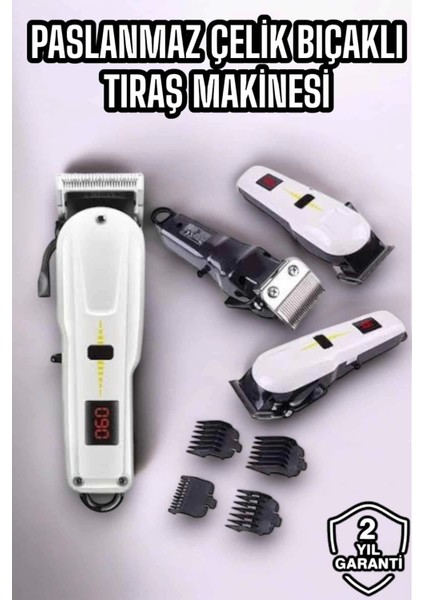 Yeni Nesil Tıraş Makinesi Uzun Şarjlı Paslanmaz Çelik Bıçaklı