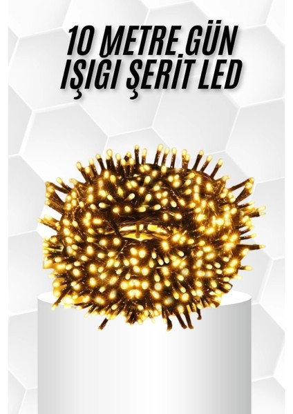 10 Metre LED Işık Gün Işığı Her Ortama Uygun Ampüllü