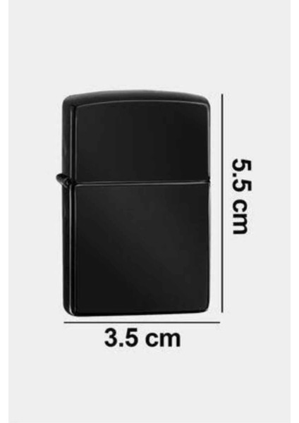 Erkeklere Özel Hediyelik Eşya Zippo Metalik Benzinli Çakmak Doldurulabilir