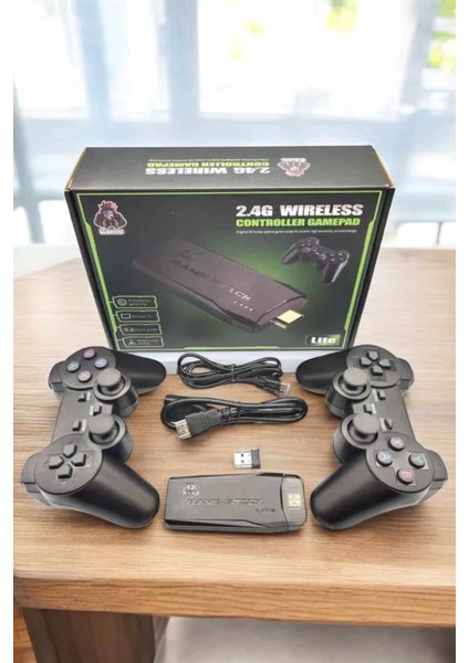 Atari Oyun Konsolu 2000 Oyunlu Game Stick 2.4g Wireless