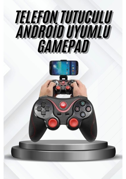 Yeni Nesil X3 Gamepad Android Uyumlu Telefon Tutucu Özellikli Joystick