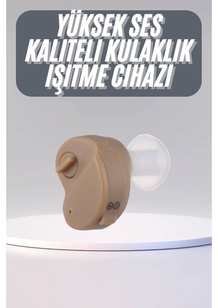 Kulak Içi Ses Yükseltme Işitme Cihazı Gürültü Önleyici Tekli Silikonlu