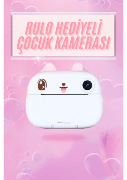 Çocuklar Için Özel Fotoğraf Makinesi Farklı Desen Seçenekli 3 Adet Rulo