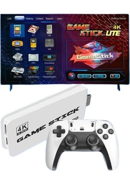 2.4 Ghz Oyun Konsolu Çift Konsol 4K Ultra Hd Game Stick