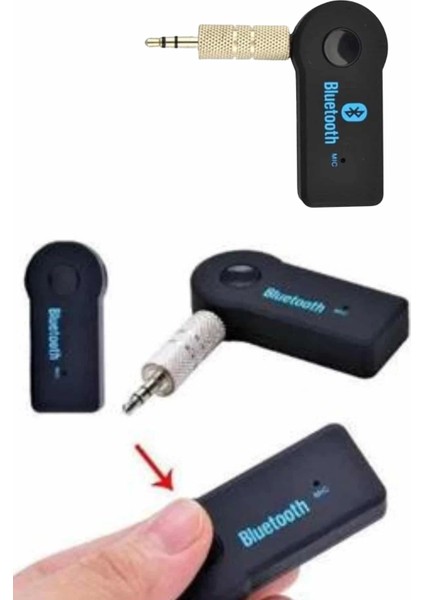 Yeni Nesil Bluetooth Aux Araç Kiti Siyah Tv Tablet Telefon Araç Araba