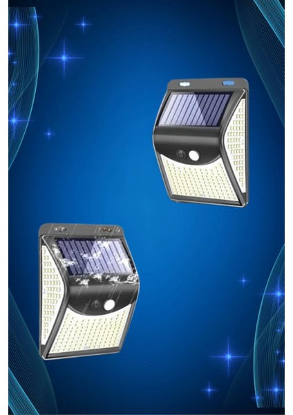 Solar Sensörlü Duvar Lambası Bahçe Lamba 20 LED Işık