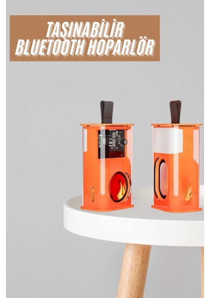 Ses Bombası Mini Işıklı Taşınabilir Bluetooth Speaker Hoparlör