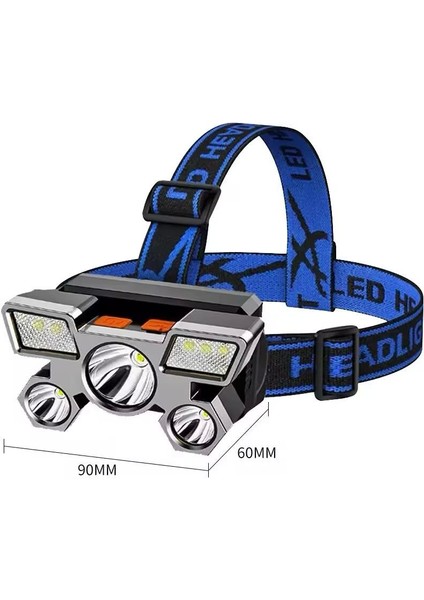 Balıkçı Kafa Lambası LED Işık 4 Farklı Mod Esnek ve Ayarlanabilir