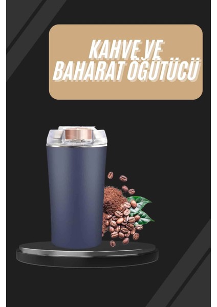 Dayanıklı Paslanmaz Çelik Kolay Kullanım Kahve ve Baharat Öğütücü