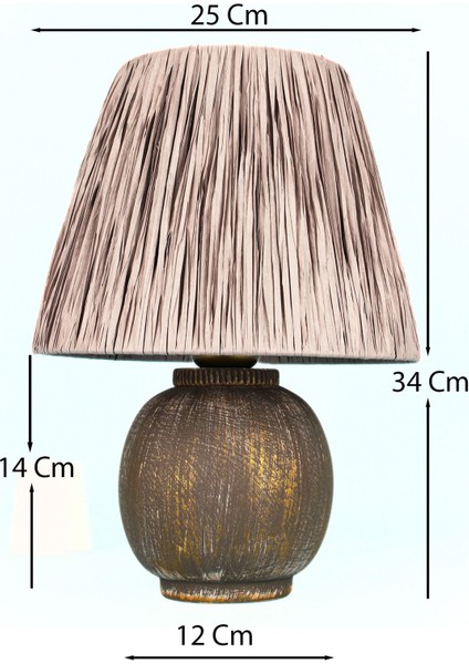Lunora Handmade Dekoratif Seramik Abajur fiyatları