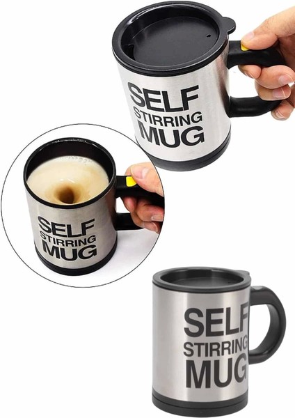Karıştırıcı Özellikli Mikser Kupa Bardak Kompakt Taşınabilir Mug