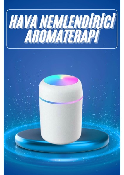 Rgb Işıklı Ulrasonik Ledli Hava Nemlendirici Buhar Makinesi Buhardanlık