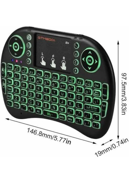 Mini Klavye Gaming Pc Playstation Ledli Mouse Rgb Mouse Bluetooth USB