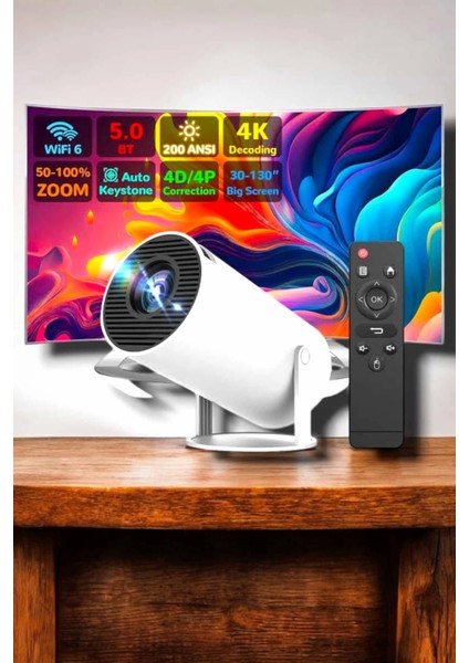 HDMI ve Full Hd Teknolojili 160 Ansı Lümen Kablosuz Projeksiyon