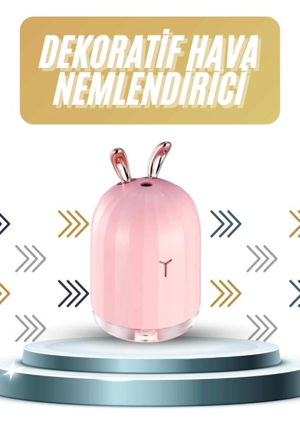 LED Işıklı Hava Nemlendirici Buhar Makinesi Dekoratif Aromaterapi