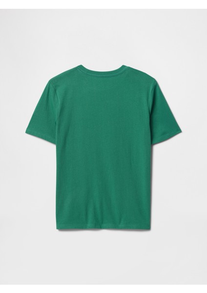 Erkek Çocuk Koyu Yeşil Gap Logo T-Shirt fiyatları