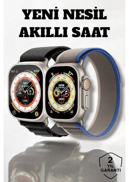 49MM Ekranlı, ve Adımsayar Özellikli Bluetooth Akıllı Saat
