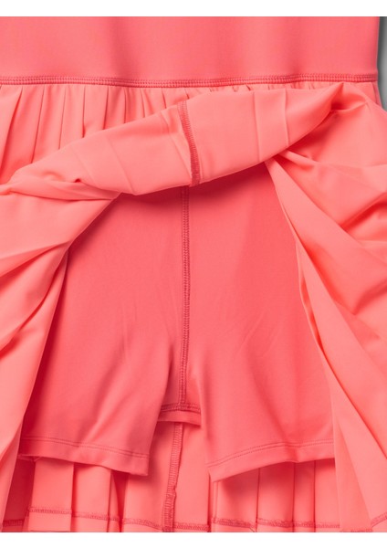 Kız Çocuk Pembe Pileli Tenis Elbise