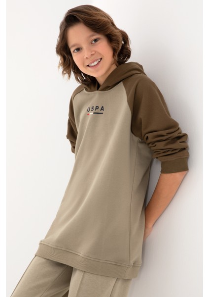 Erkek Çocuk Açık Haki Sweatshirt 50293495-VR183