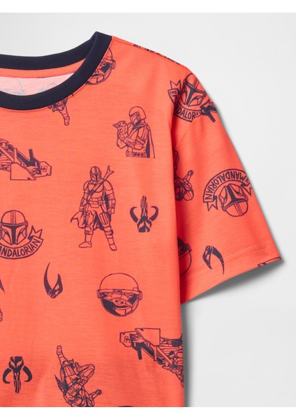 Erkek Çocuk Turuncu Star Wars Pijama Takımı fiyatları
