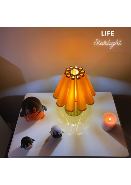 Life Starlight Modern Tasarımlı Şık Abajur Gold