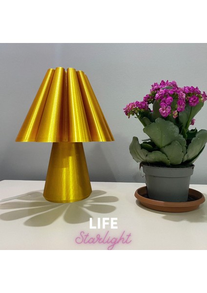Life Starlight Modern Tasarımlı Şık Abajur Gold