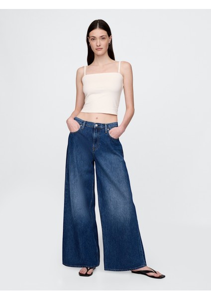 Kadın Beyaz Closeknit Crop Üst fırsatları