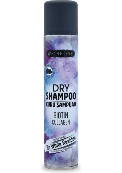 Kuru Şampuan Biotin Collagen 200 ml - Koyu Renkli Saçlar