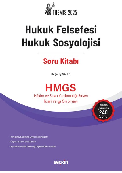 Themıs - Hukuk Felsefesi Hukuk Sosyolojisi Soru Kitabı