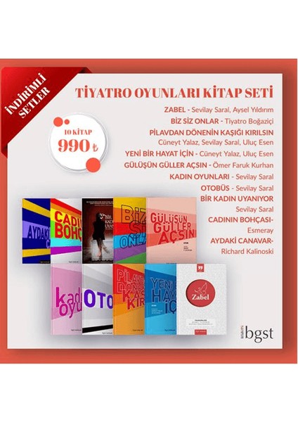 Tiyatro Oyunları Kitap Seti (10 Kitap Takım)