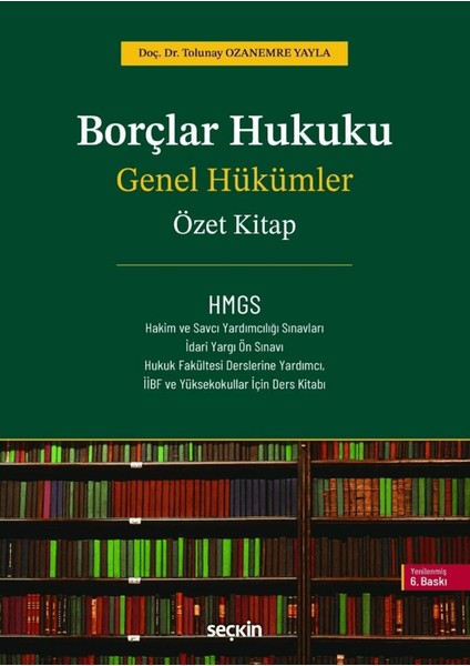 Borçlar Hukuku Genel Hükümler Özet Kitap