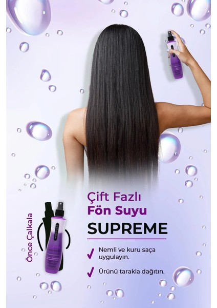 Çift Fazlı Supreme Kondisyoner Fön Suyu 240 ml fiyatları
