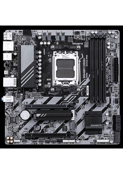 Gıgabyte B840M DS3H, 4xddr5, 2xm.2, 2xdp, Hdmı, Type-C, Am5 Soket Gamıng Anakart