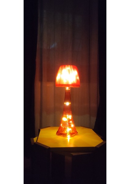 Eyfel Kulesi Cam Şişe Abajur , Aydınlatma Peri LED Gece Lambası