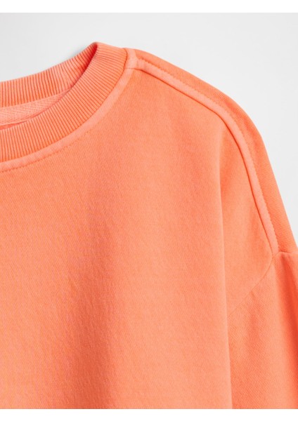 Erkek Çocuk Turuncu Vintagesoft Bisiklet Yaka Sweatshirt fiyatları