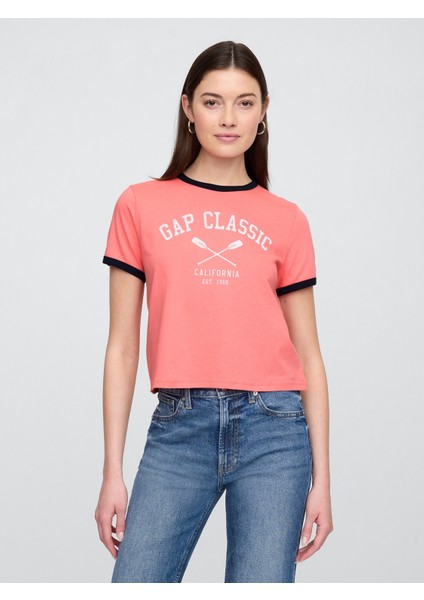 Kadın Pembe Gap Logo T-Shirt