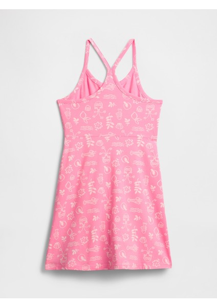 Kız Çocuk Pembe Askılı Easy Elbise modelleri