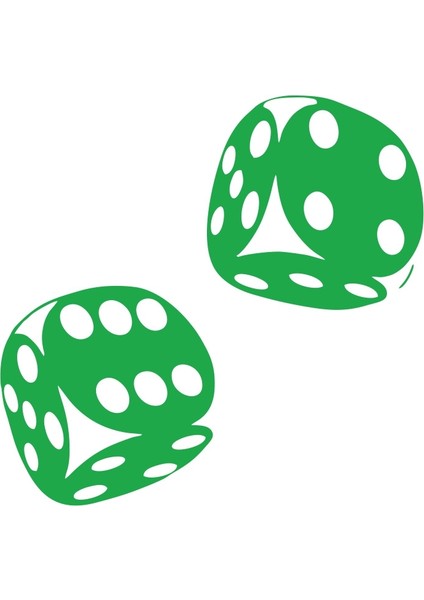 Zar Araba Sticker 17X17 cm Yeşil