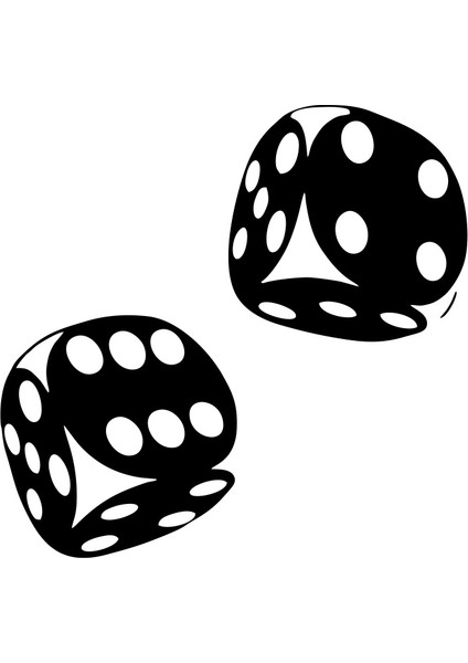 Zar Araba Sticker 17X17 cm Siyah